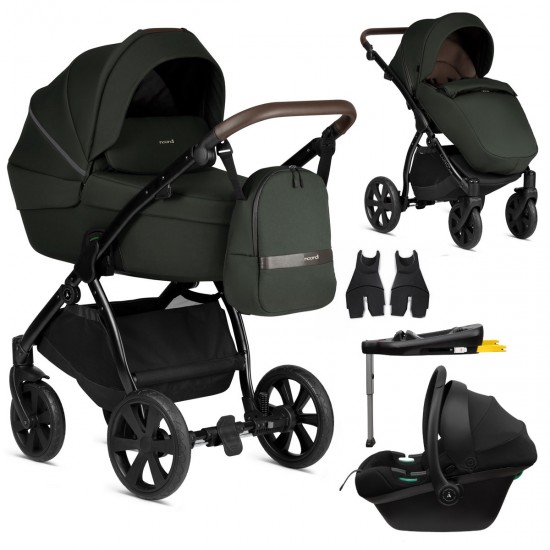 Noordi Luno All Trails 3 in 1 Travel System Isofix Base Forest Green